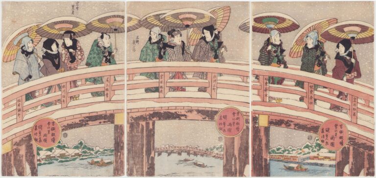 吉例俳優雪の景 両国